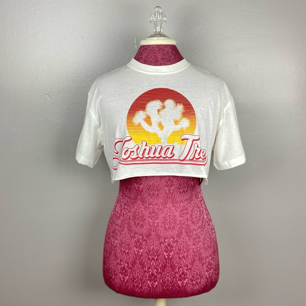 Forever 21 Joshua Tree Short Sleeve Crop Top